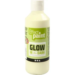 Effect Paint - Glow in the Dark, Gul/Gr�n 250 ml